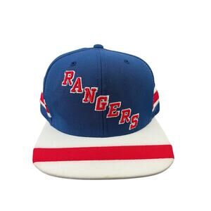 Mitchell & Ness NY Rangers Vintage Script Stiped Snapback
